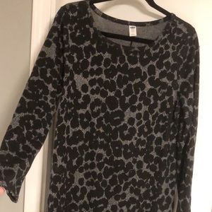Old Navy Maternity Leopard Midi Dress